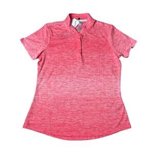 Adidas Women's Gradient Polo Shirt Flash Red Small